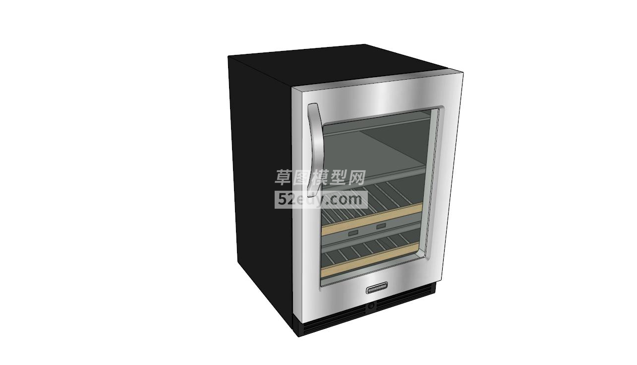 厨房不锈钢酒柜SU模型QQ浏览器截图20190519153909(2)