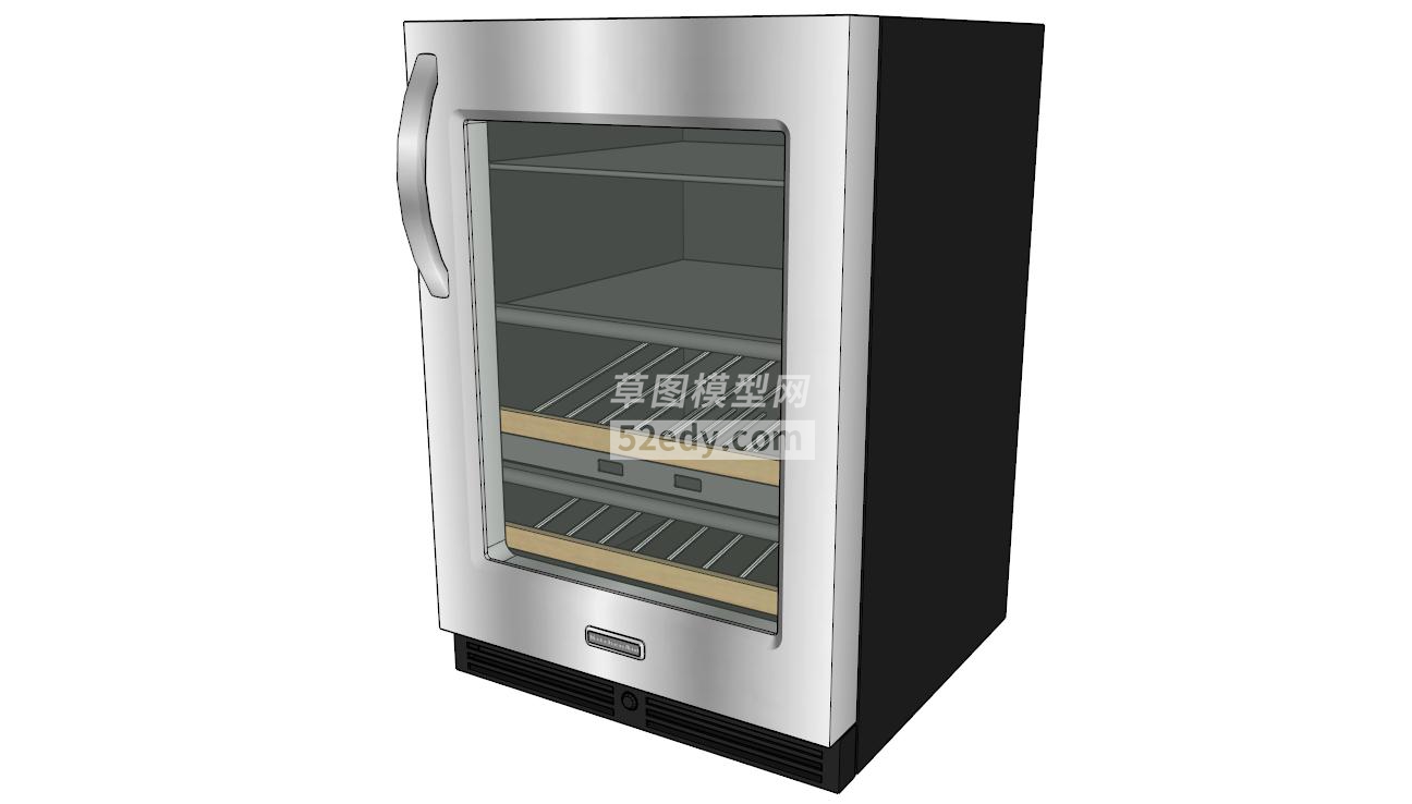 厨房不锈钢酒柜SU模型QQ浏览器截图20190519153855(4)
