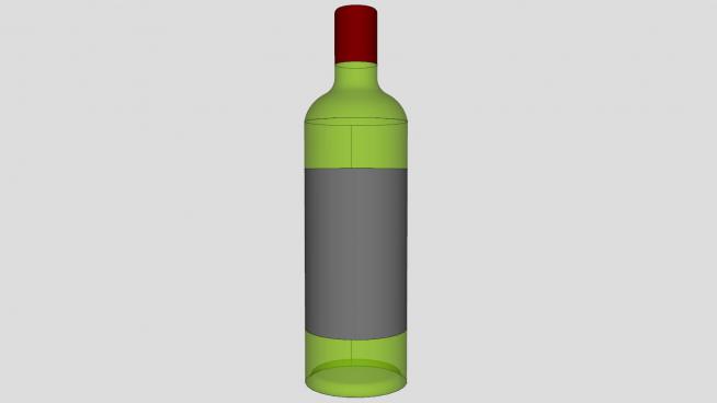 葡萄酒瓶灰色�撕�SU模型QQ�g�[器截�D20190528163845(4)