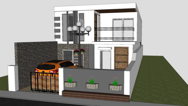 中小型住宅建筑外观SU模型