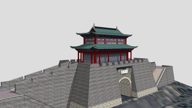 宋代古建筑城墙建春门SU模型QQ浏览器截图20190530092030(2)