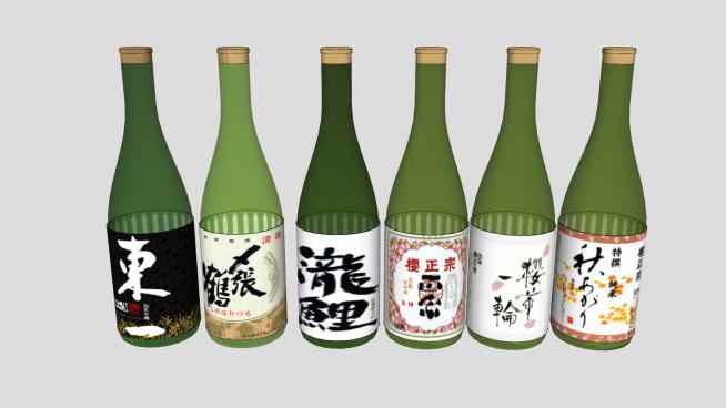 日本酒清酒系列SU模型