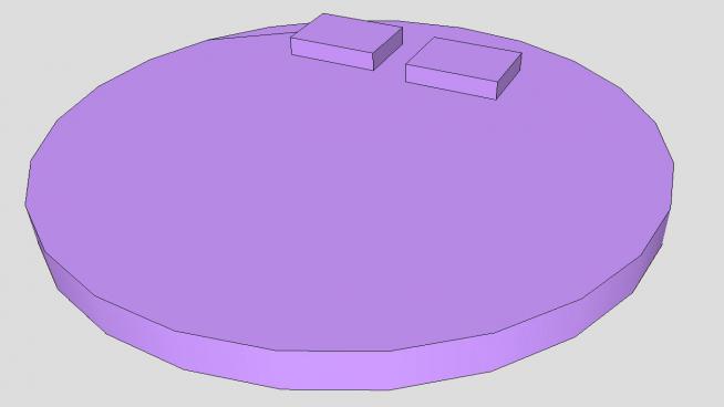 紫色�A月床�A床SU模型