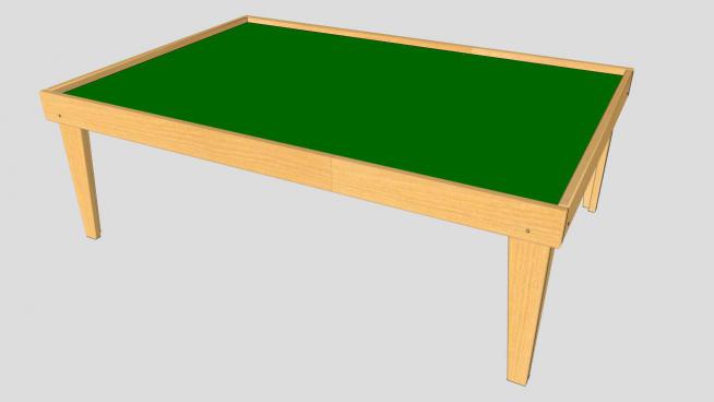 儿童木质桌子SU模型