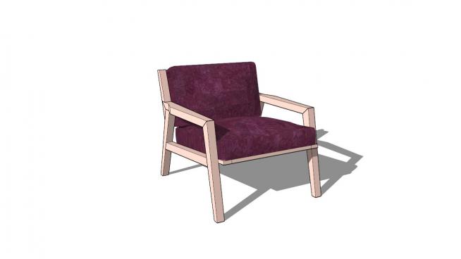 休闲座椅沙发椅SU模型