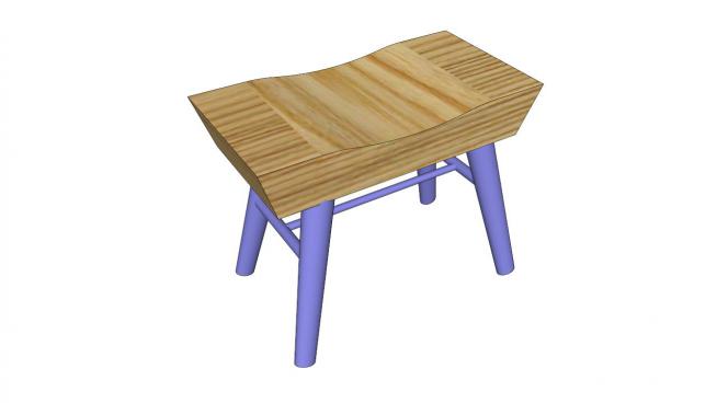 木�|座椅凳子SU模型
