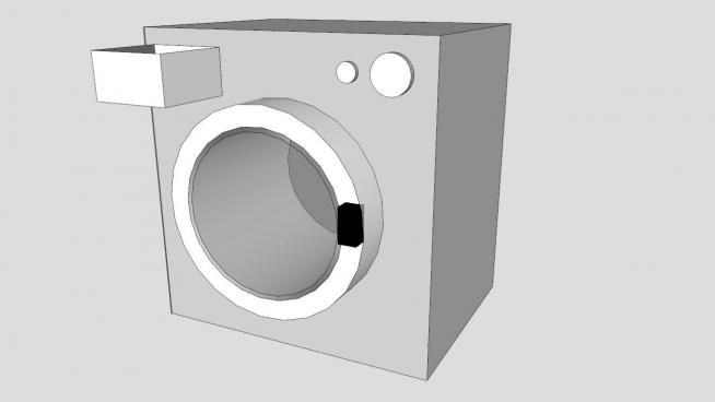普通型清洁电器洗衣机SU模型