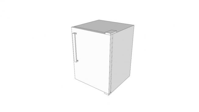 立方迷你型电冰箱SU模型