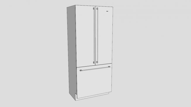 双门式制冷电冰箱SU模型