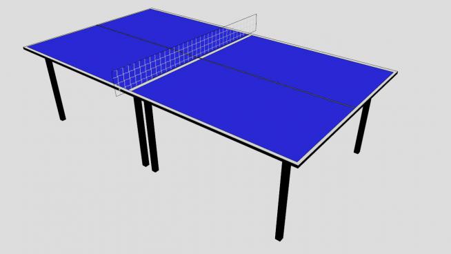 乒乓球桌器材SU模型