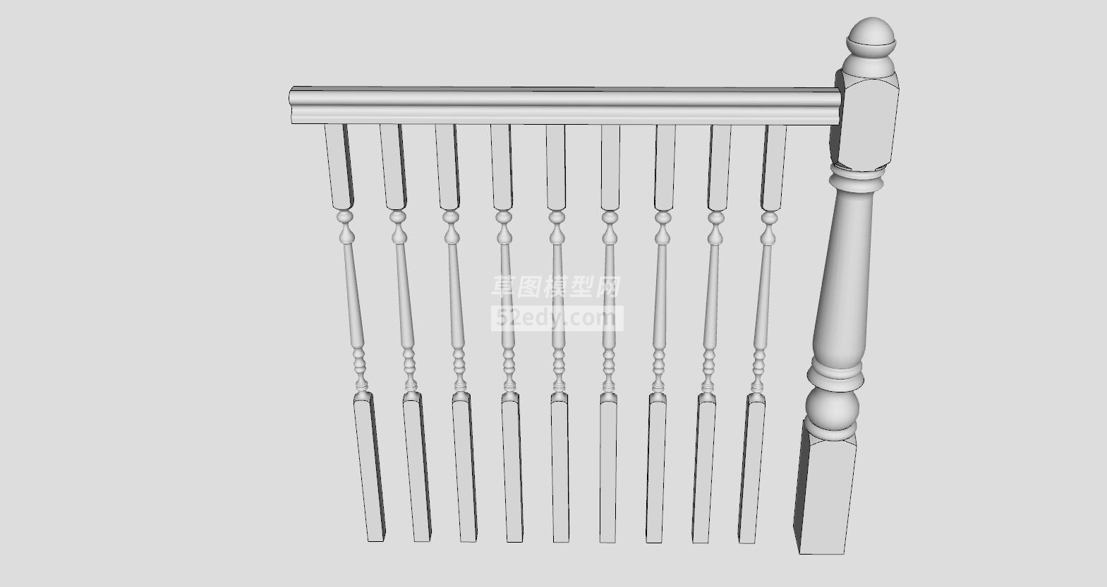 住宅二楼护栏SU模型QQ浏览器截图20190701153709(3)