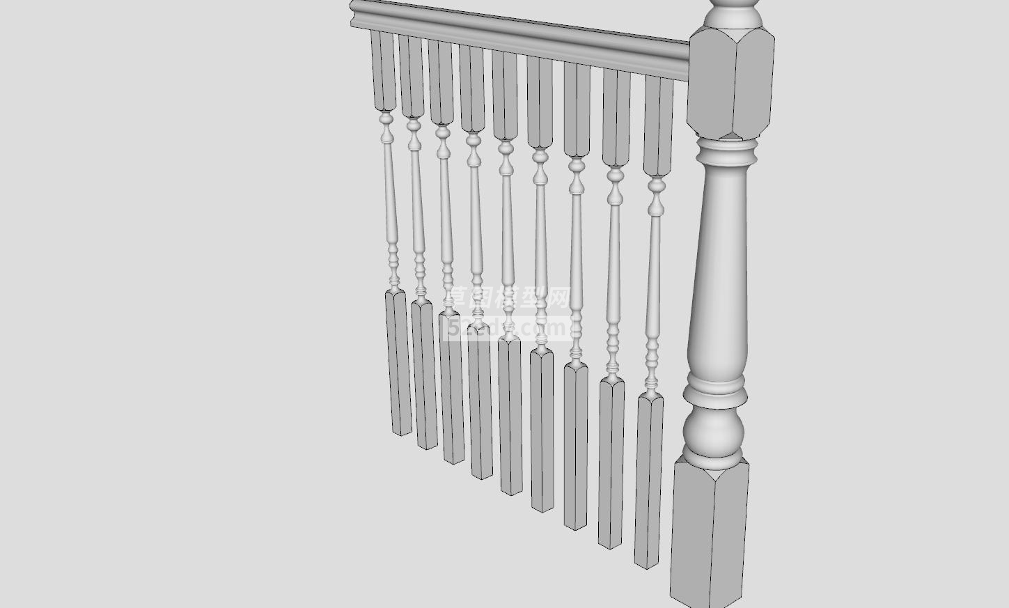 住宅二楼护栏SU模型QQ浏览器截图20190701153712(2)