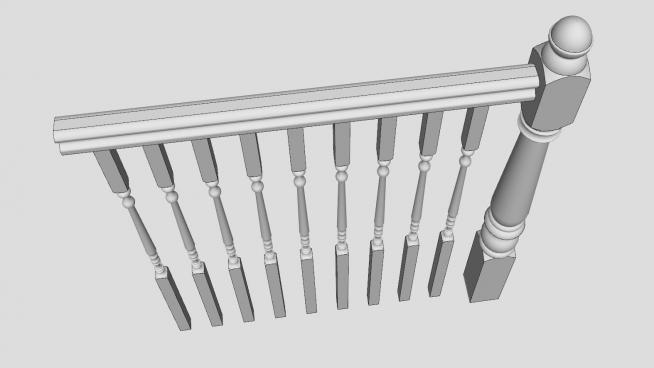 住宅二楼护栏SU模型QQ浏览器截图20190701153705(4)