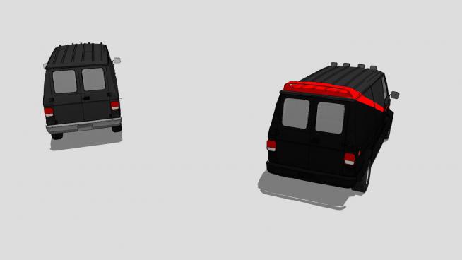 GMC商务车和雪佛兰G20汽车SU模型