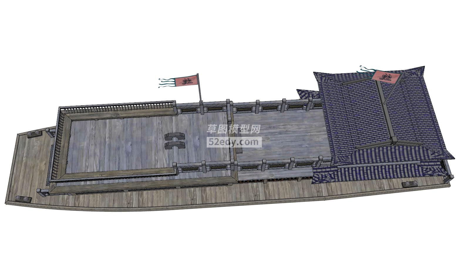 中式船舫建筑SU模型QQ浏览器截图20190706155339(4)