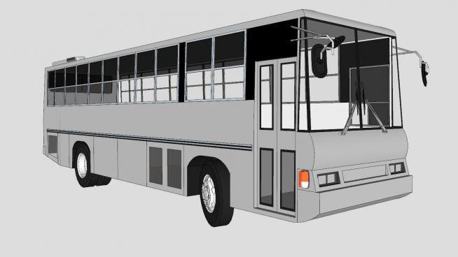 公共汽车外构架SU模型