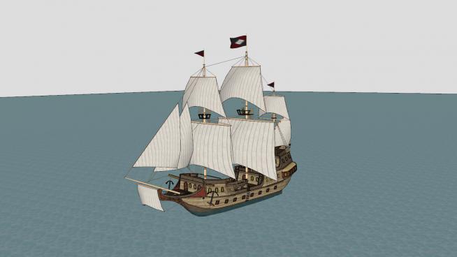 海�I船SU模型