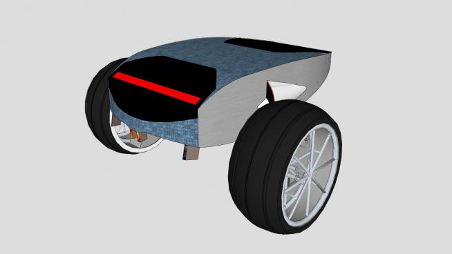 概念双轮车辆SU模型