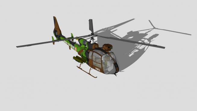 法国SA-342M直升机SU模型