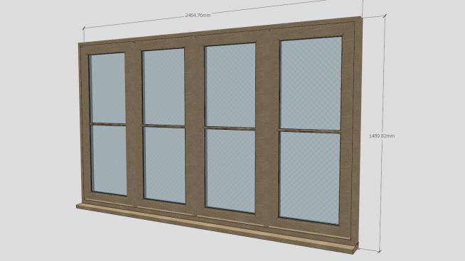 实木上下推拉窗SU模型360截图20190718100028314(3)