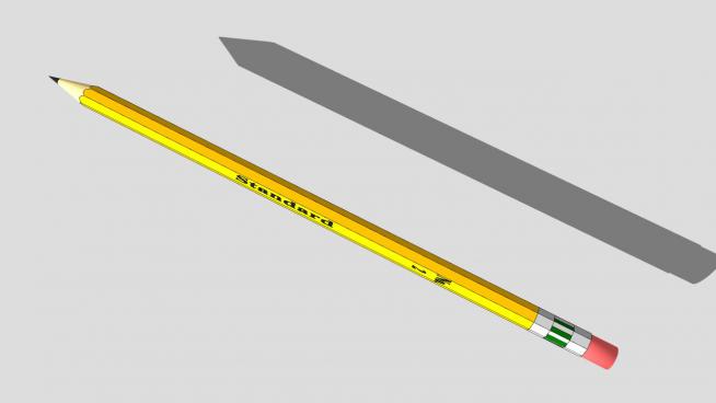 办公铅笔SU模型