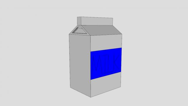 牛奶盒SU模型