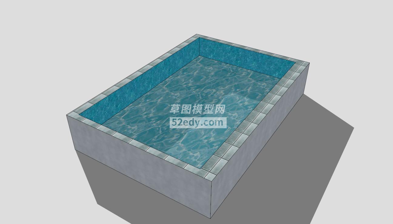 现代浴室方形浴缸SU模型QQ浏览器截图20190803160148(2)
