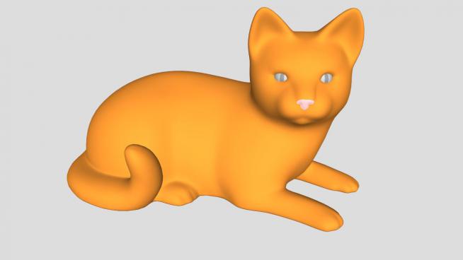 3D动物橘猫SU模型
