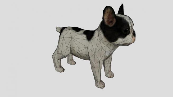 小型宠物犬SU模型