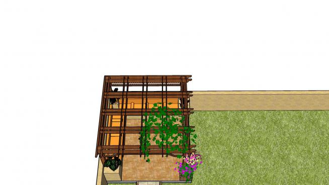 庭院木�雠镒叩涝O�SU模型SketchUp 2014 模型-Scene 7(7)