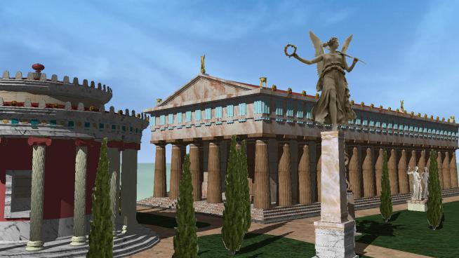 奥林匹亚神庙SU模型