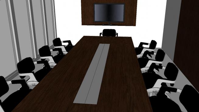 大型会议室SU模型