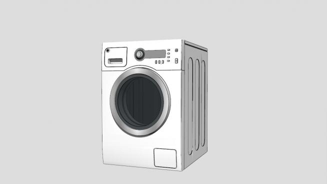 白色洗衣机SU模型