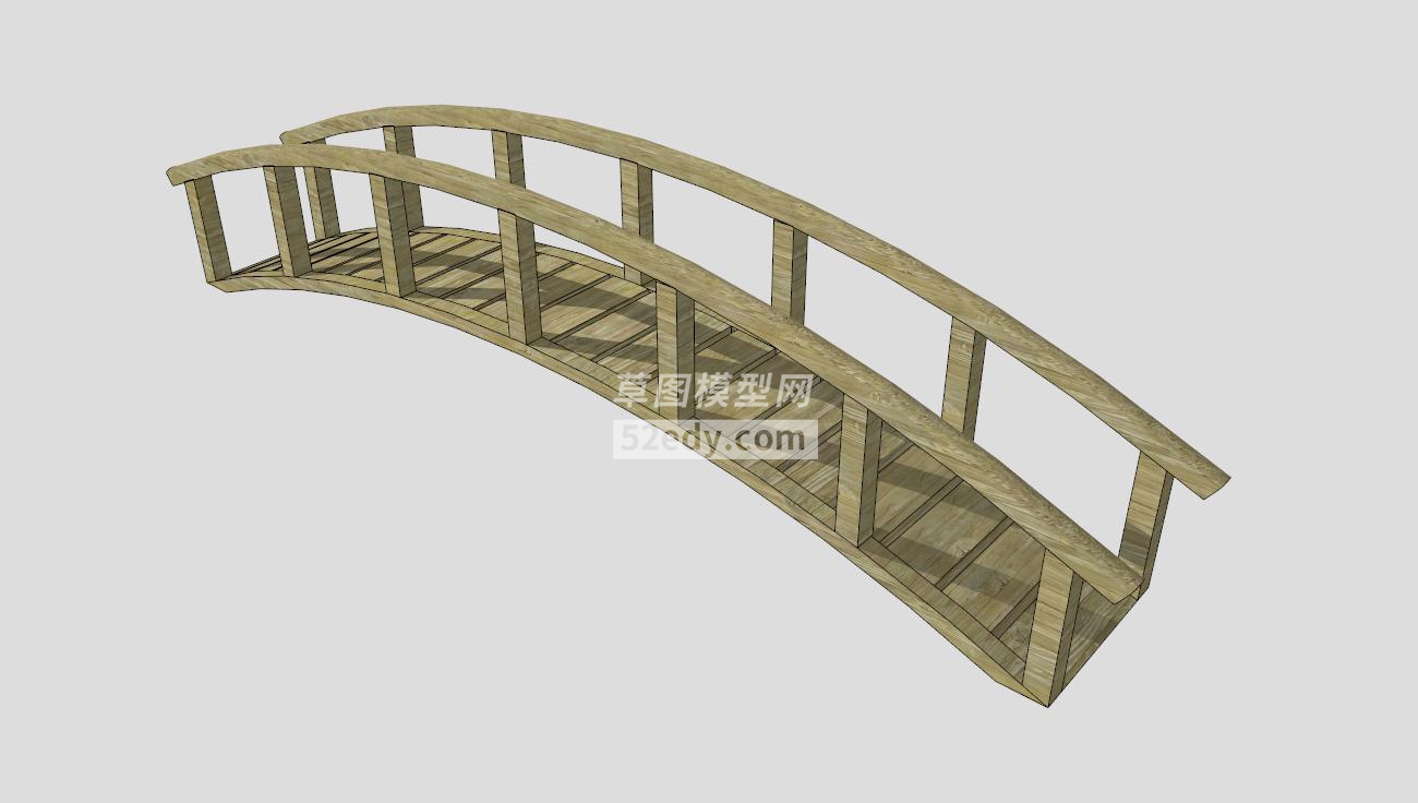 中式公园拱桥小木桥SU模型QQ浏览器截图20190910145457(2)