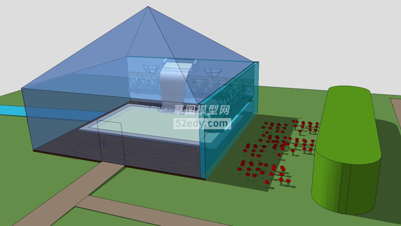 玻璃房蔬菜植物温室大棚SU模型QQ浏览器截图20190929150938(1)