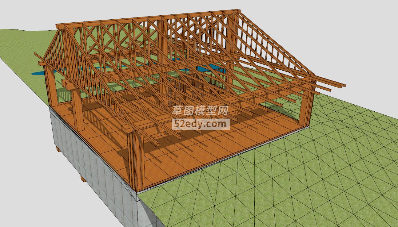 木质蔬菜温室大棚SU模型QQ浏览器截图20190929153310(1)