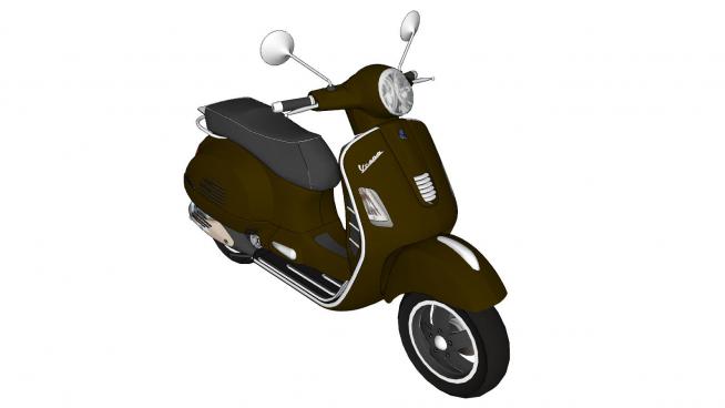 电动摩托车sketchup模型
