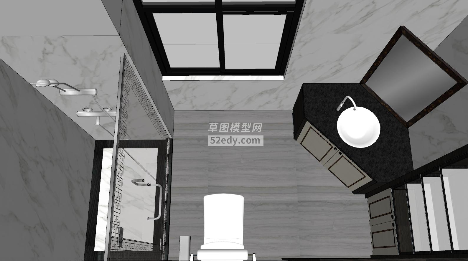 新中式客餐厅设计sketchup模型QQ浏览器截图20200102094754(4)