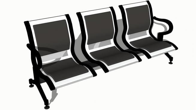 商�鲂蓍e座椅su模型
