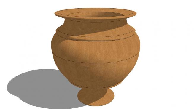 陶罐花瓶su模型