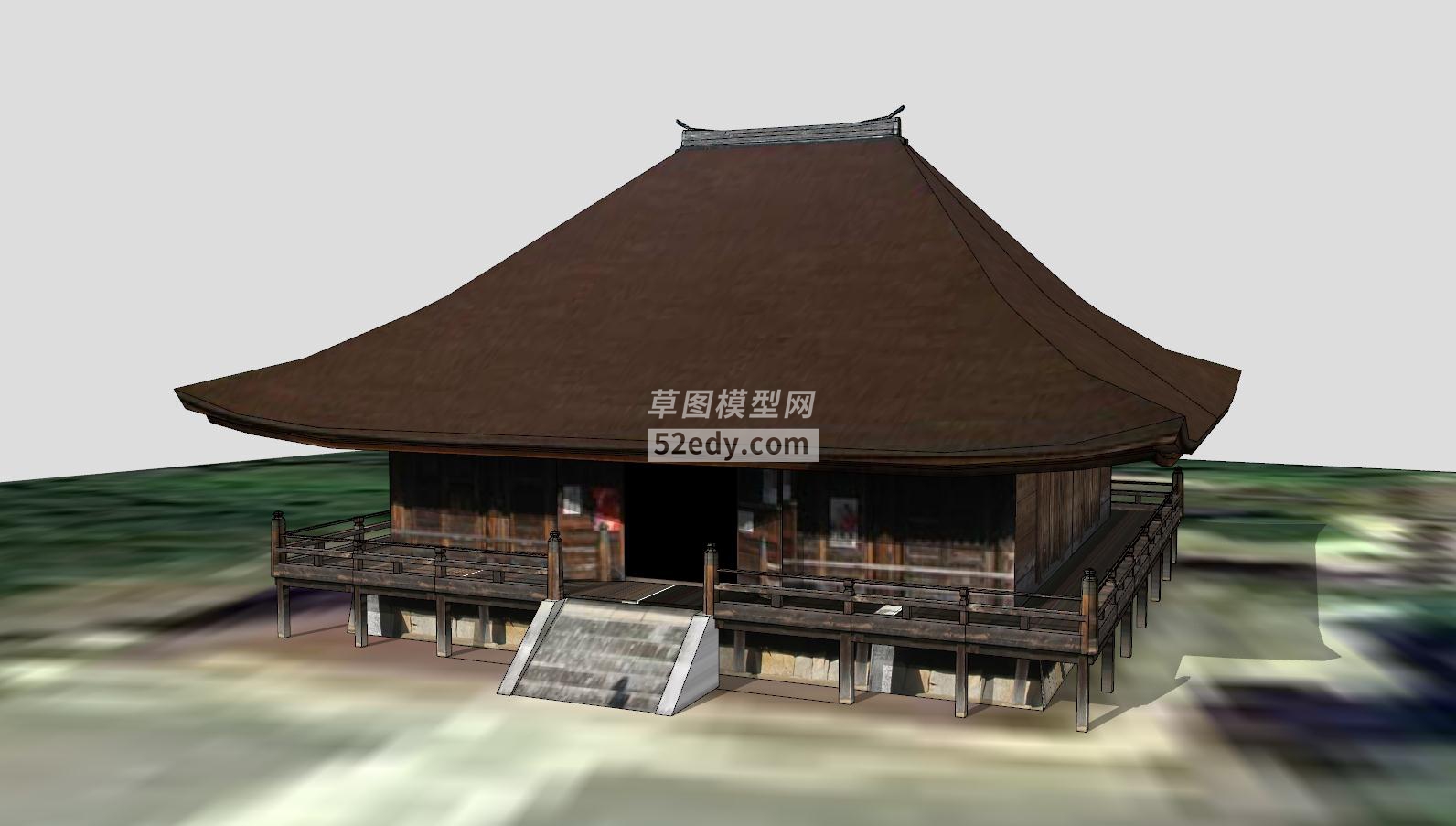 日式古建房屋设计SU模型QQ浏览器截图20200317171144(1)