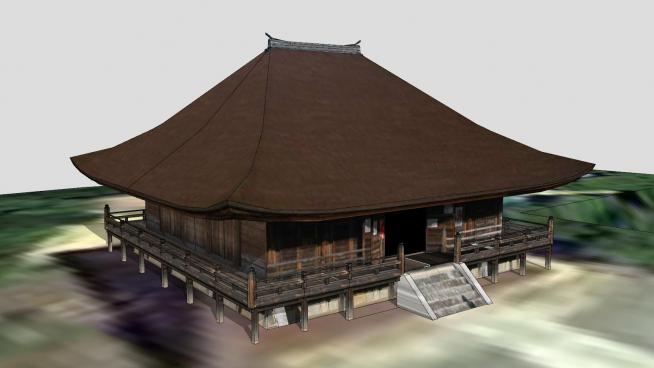 日式古建房屋设计SU模型QQ浏览器截图20200317171152(2)