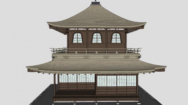 日式古建小楼SU模型QQ浏览器截图20200319104747(1)