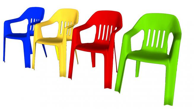 塑料椅子su模型