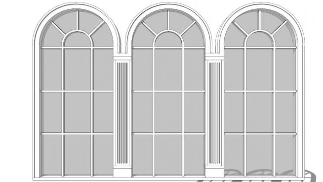 窗户sketchup模型