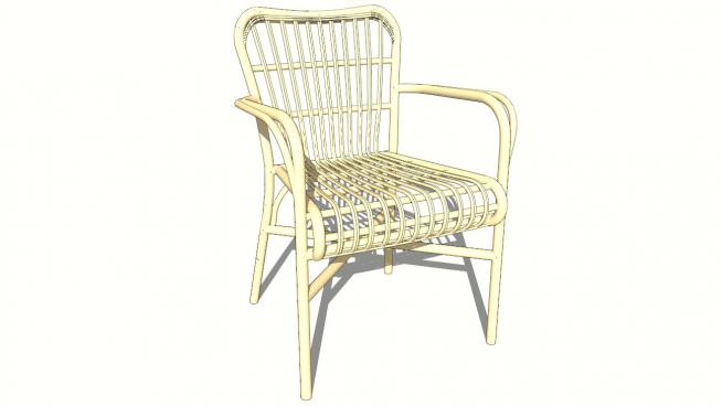 藤椅sketchup模型