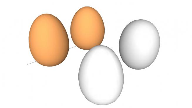 鸡蛋sketchup模型