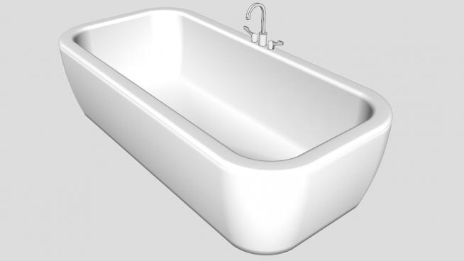 浴缸sketchup模型