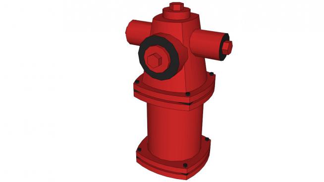 消防栓sketchup模型