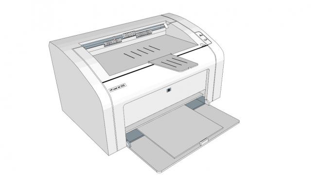 打印机sketchup模型